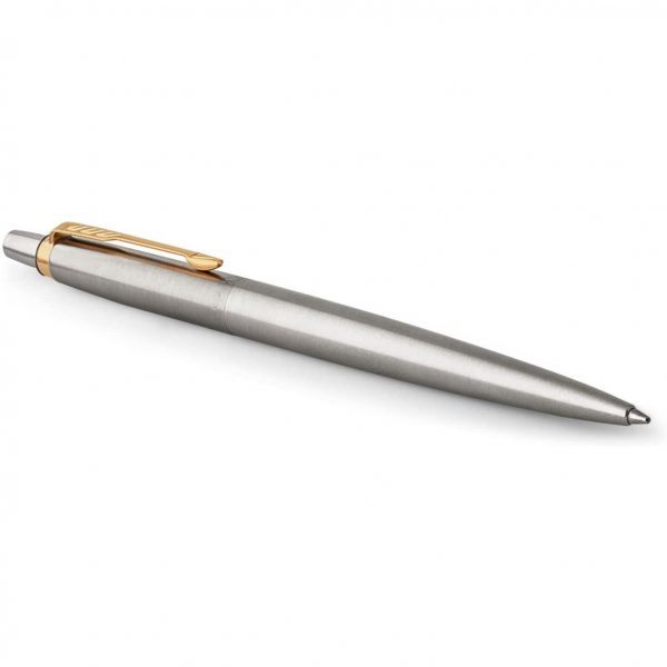 Parker Jotter Core Stainless Steel Gold Trim Ballpoint Pen