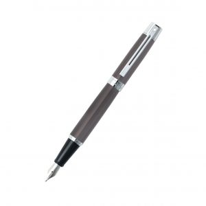 Sheaffer 300 Metallic Grey Chrome Trim Fountain Pen