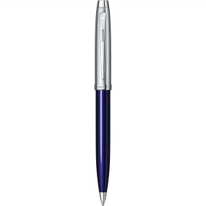 Sheaffer 100 Glossy Blue Lacquer Barrel Ballpoint Pen
