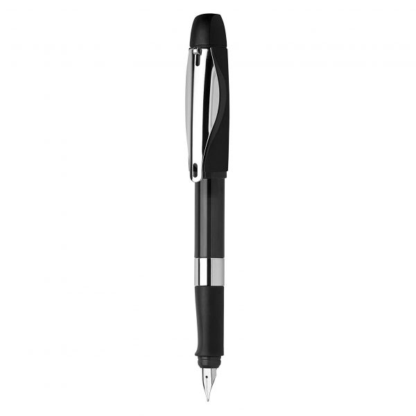 Schneider ID Fountain Pen, Bold, Black/Silver,