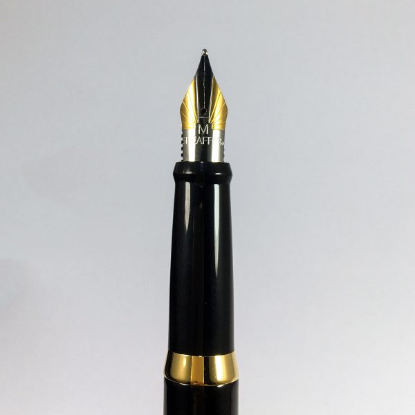 Sheaffer Sagaris GlossBlack with Gold Plated Trim Fountain Pen. - Image 7
