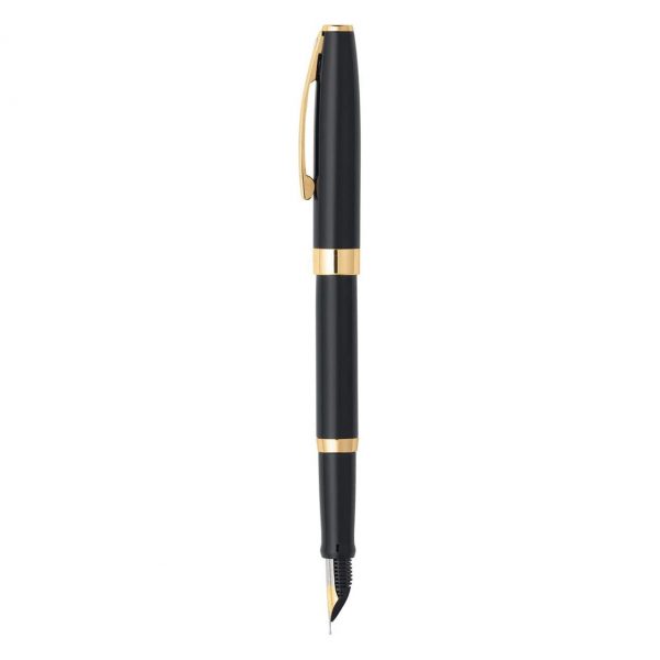 Sheaffer Sagaris GlossBlack with Gold Plated Trim Fountain Pen. - Image 2