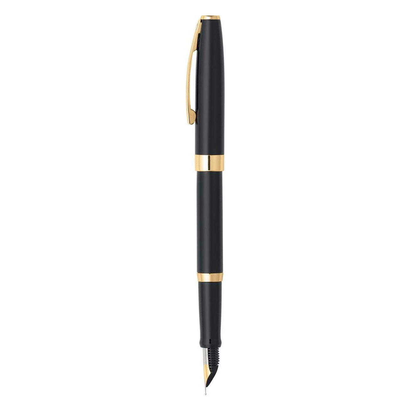 Sheaffer Sagaris GlossBlack with Gold Plated Trim Fountain Pen.
