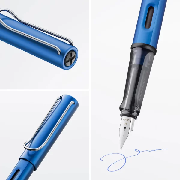 Lamy Al-Star Aluminium Fountain Pen Ocean Blue - Image 3